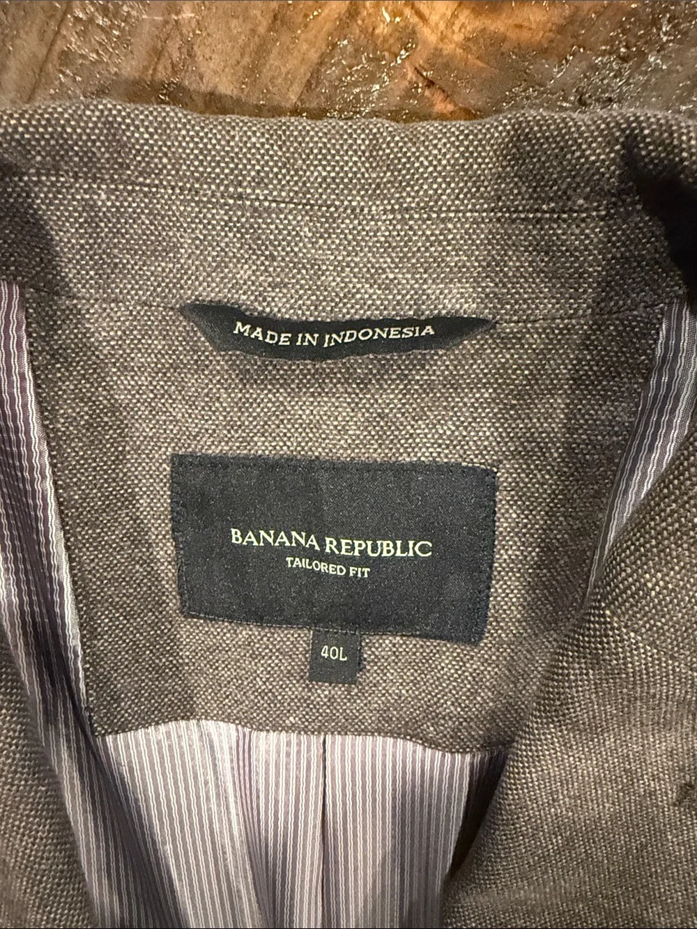 Banana Republic Men's Brown Blazer with Contrast Elbow Patches